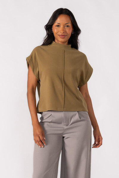 Foto Blusa gola alta canelada