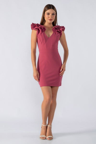 FotoVestido curto manga com recortes