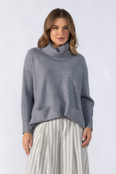 Foto Blusa ampla gola solta