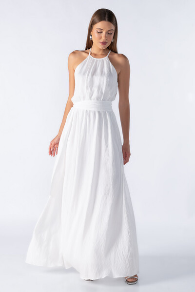 Foto Vestido longo com faixa