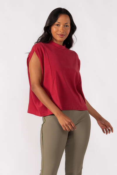 Foto Blusa flanelada gola alta