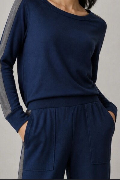 Foto Conjunto calça e blusa em moletinho
