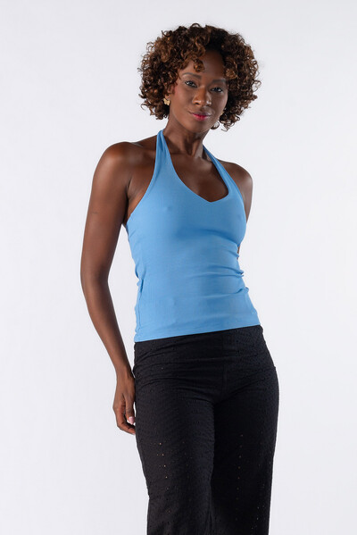 Foto Blusa frente unica canelada