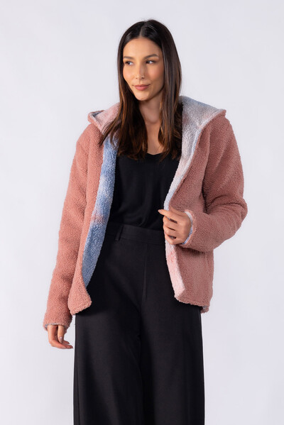 Foto Casaco dupla face tie dye