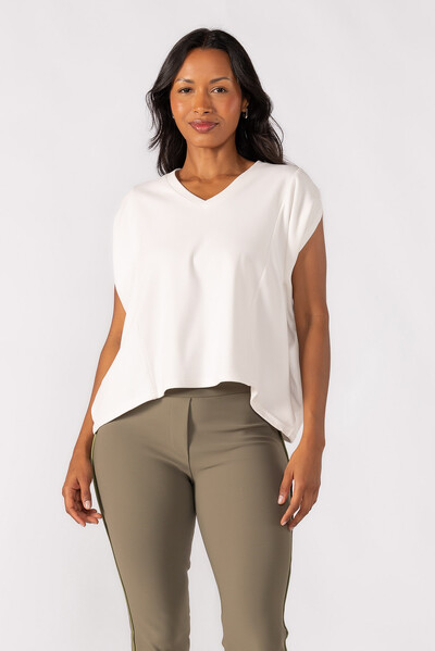 Foto Blusa oversized decote em V