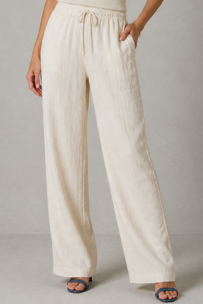 Foto Calça pantalona com amarração