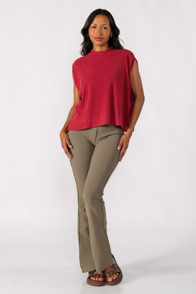 Foto Blusa flanelada gola alta