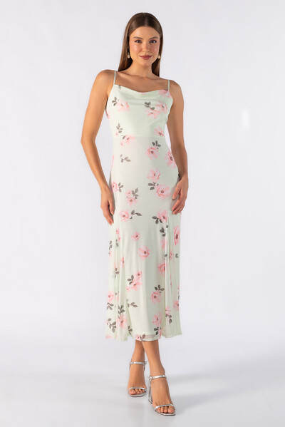 Foto Vestido longo tule estampado