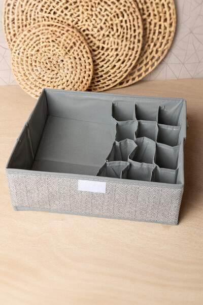 Foto Caixa organizadora fechada 13 divisorias