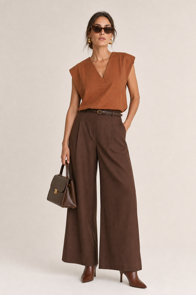 Foto Blusa alfaiataria decote v com pala