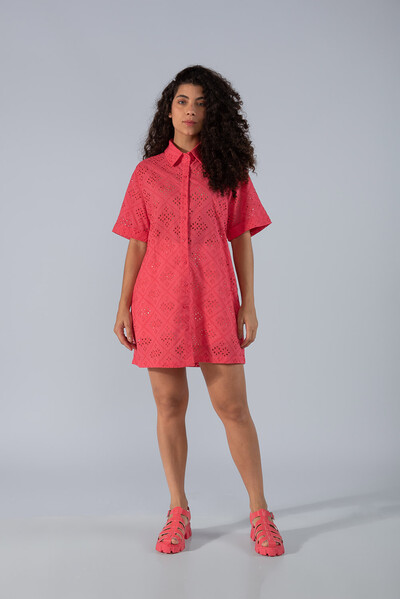 Chemise em laise de manga curta