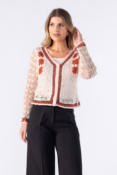 Foto Cardigan curto croche