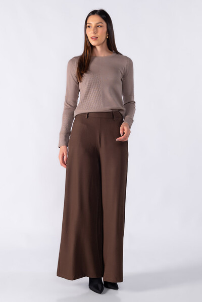FotoBlusa texturizada manga longa toque seda