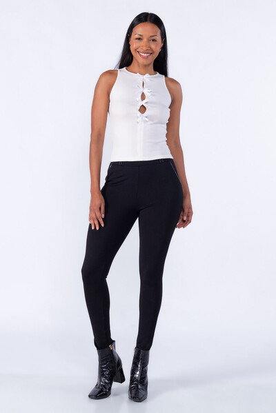 Foto Blusa Canelada com Laço