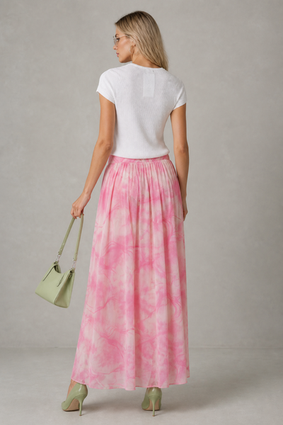 Foto Saia longa tule tie dye
