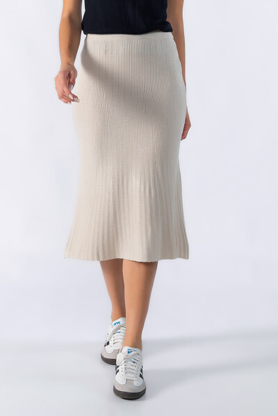 Foto Saia midi tricot texturizada