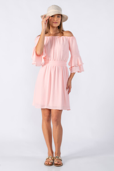 Foto Vestido curto ombro a ombro
