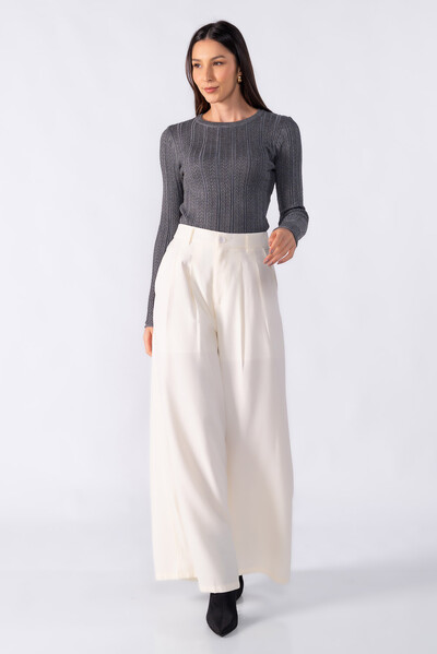 Foto Blusa basica texturizada manga longa