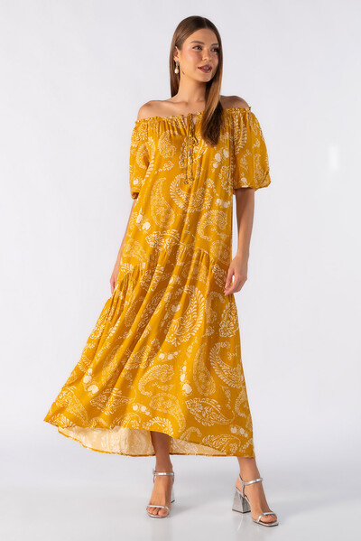 Foto Vestido ombro a ombro detalhe em lurex