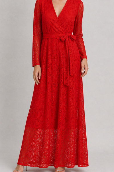 Foto Vestido longo em renda
