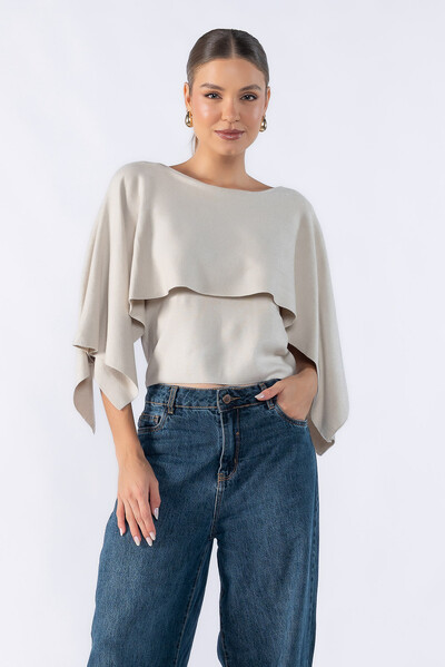 Foto Blusa poncho fluida