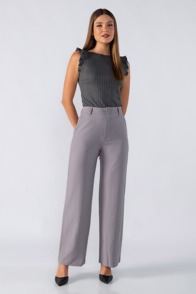 FotoBlusa canelada babado manga