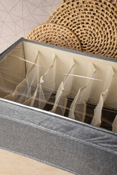 FotoCaixa organizadora tampa plastificada 7 divisorias