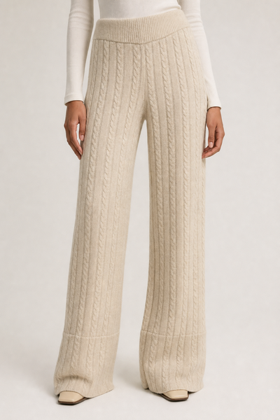 FotoCalça tricot texturizada