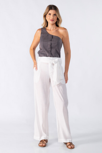 FotoCalca pantalona com cos transpassado