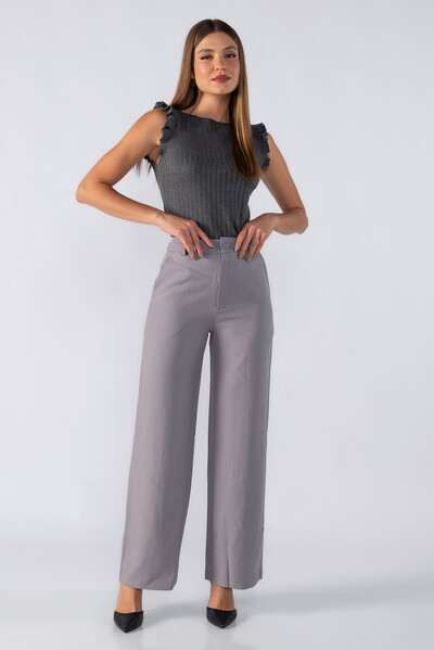 FotoCalca em alfaiataria lisa bolso faca