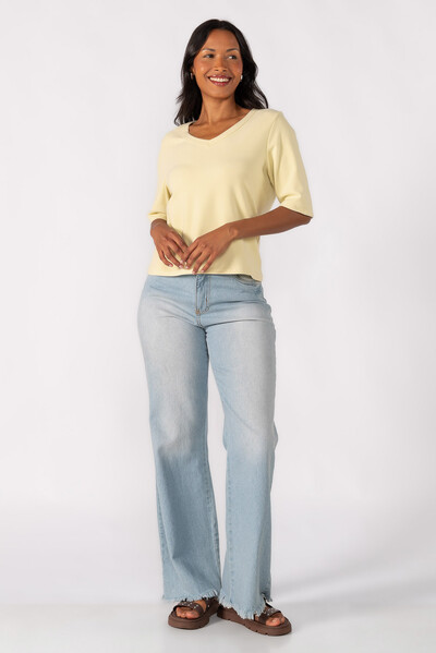 Foto Blusa oversized manga 3/4
