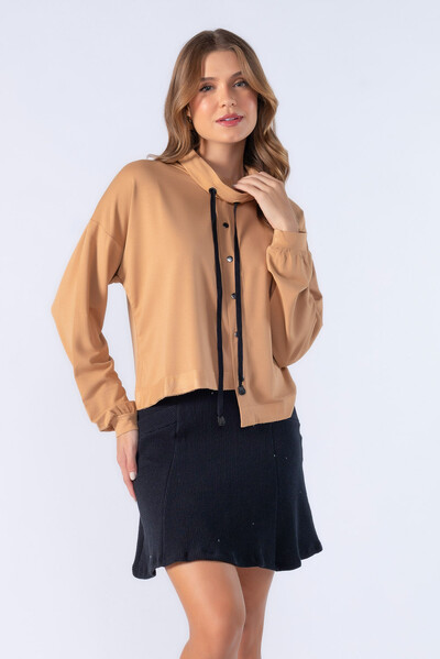 Foto Blusa viscose gola alta