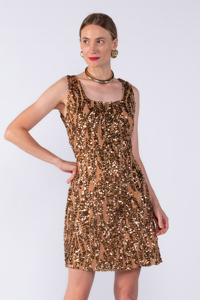 Foto Vestido curto paetê