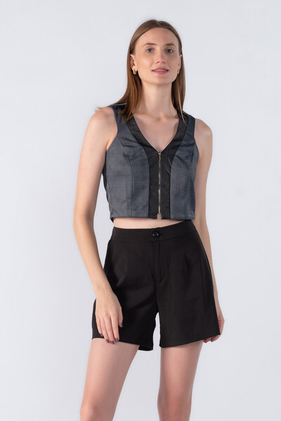Foto Blusa regata xadrez