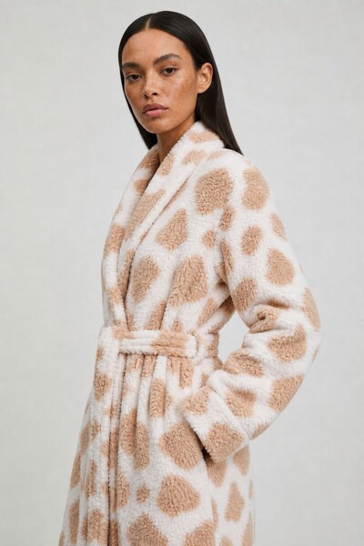 Foto Casaco longo animal print