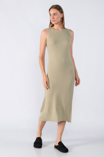 Foto Vestido canelado regata