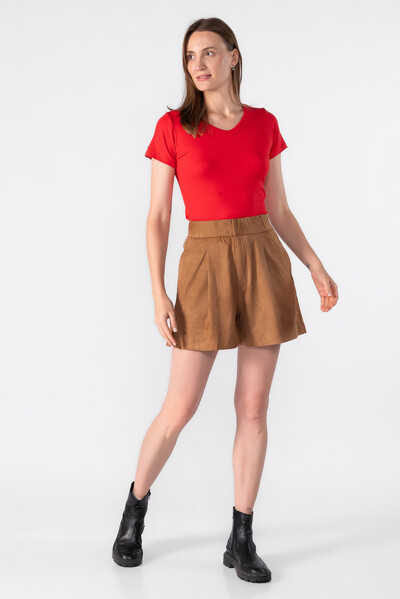 Foto Blusa malha gola v