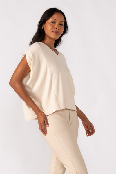 Foto Blusa oversized decote em V