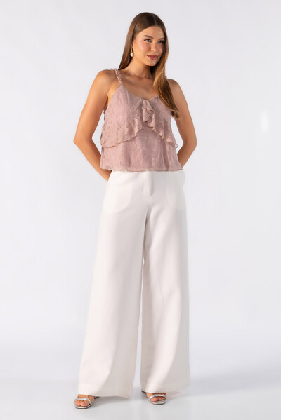 FotoBlusa bata renda floral