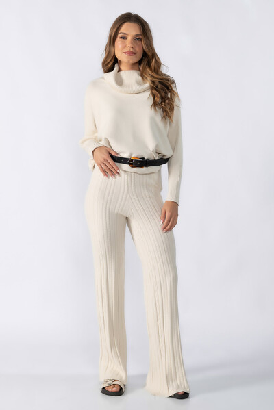 Foto Calça tricot texturizada