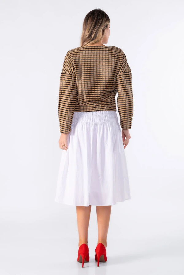 Blusa manga longa com detalhe no punho