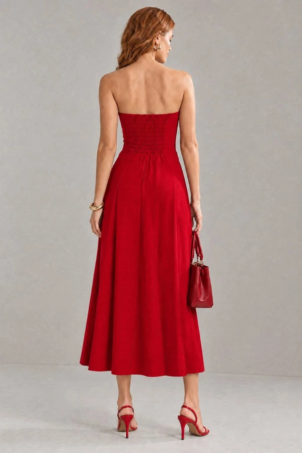Vestido Viscolinho tomara que caia