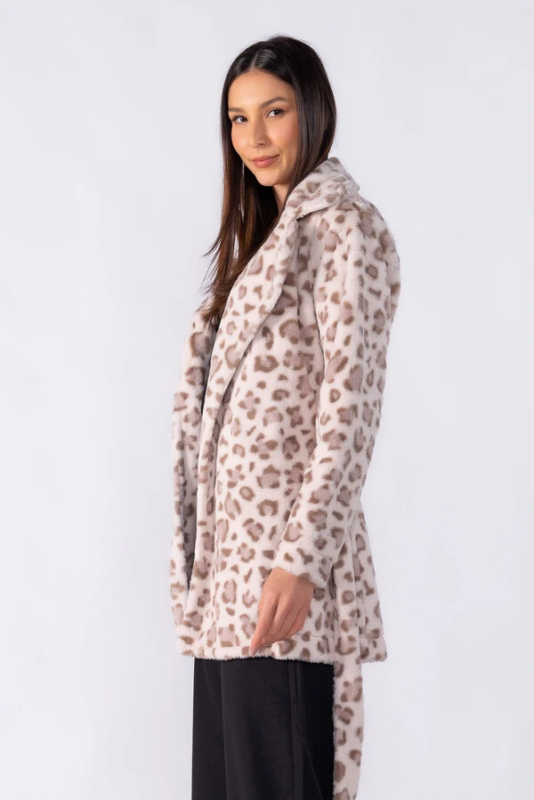 Casaco oncinha com faixa