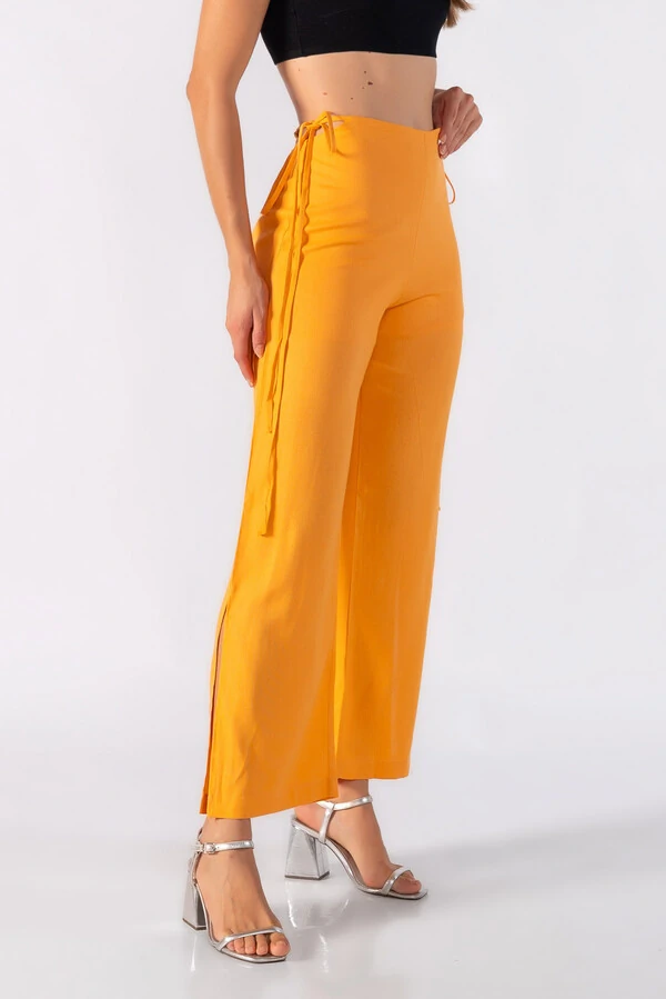 Calca reta amarracao laterais