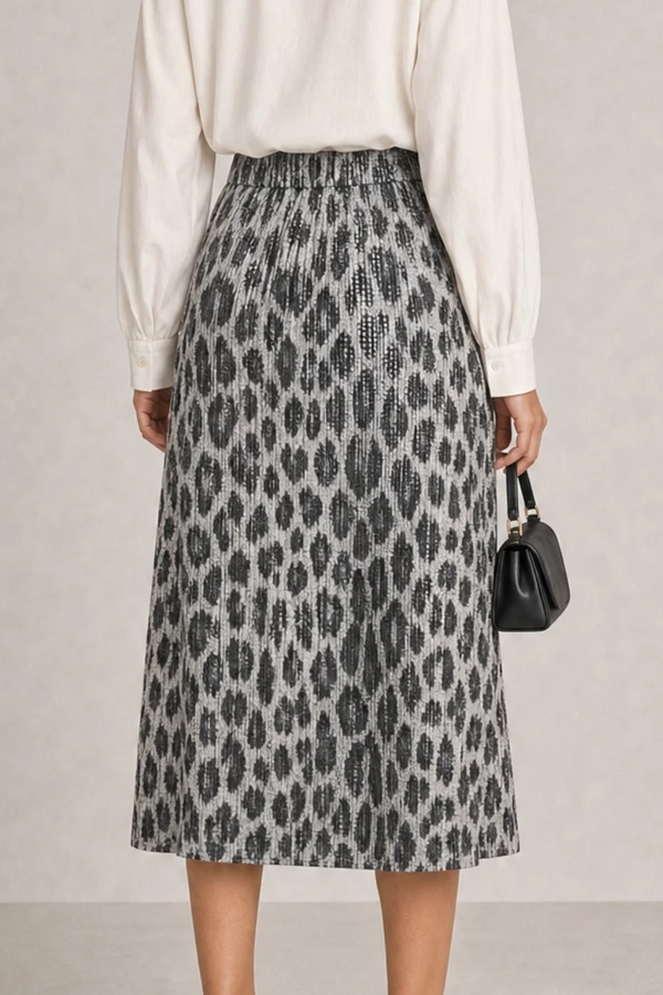 Saia animal print paete
