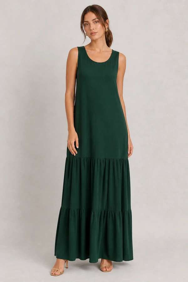 Vestido longo regata