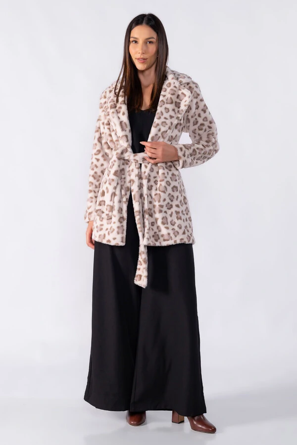 Casaco oncinha com faixa