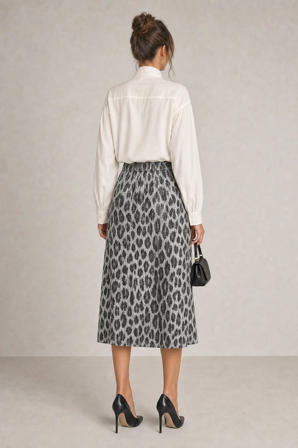 Saia animal print paete