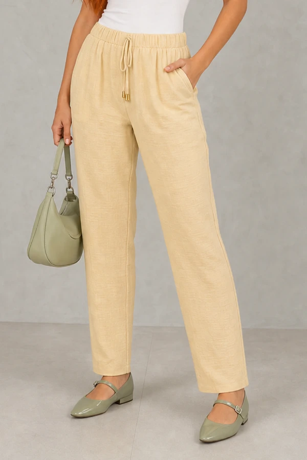 Conjunto calça e blusa decote V