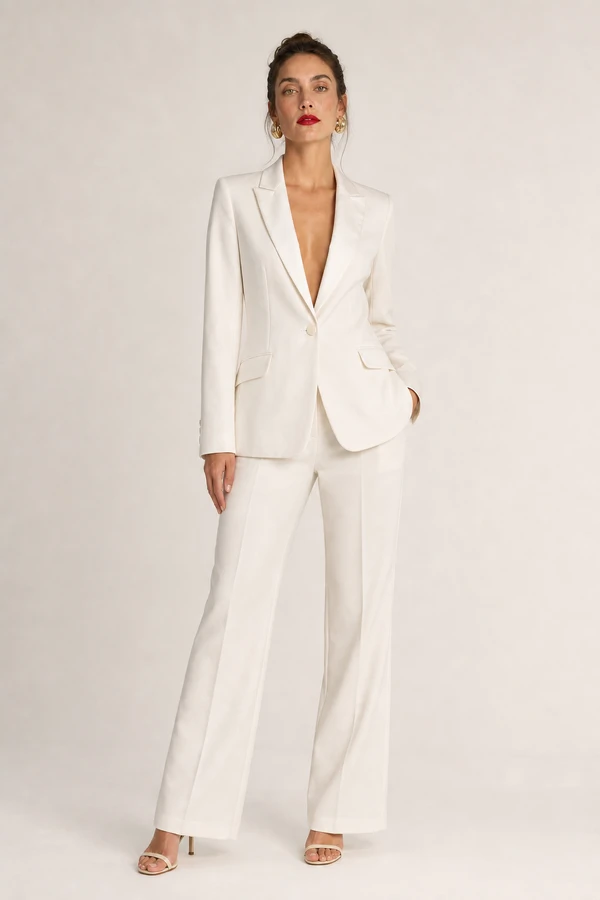 Blazer liso detalhe 7 botoes